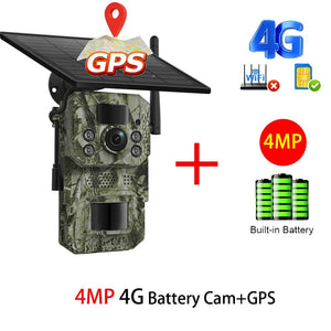 INQMEGA4G Solar Trail Camera 2K Night Vision 5MP PIR Motion Activated - stepyours.com