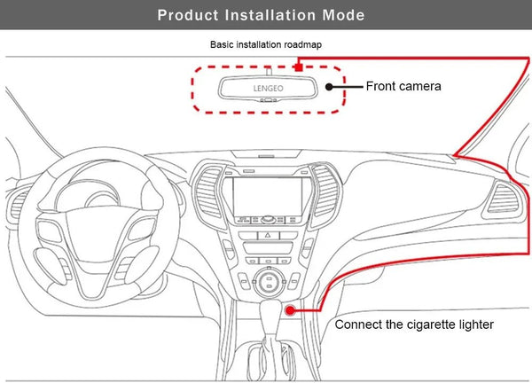 3 Channel 1080P Dash Cam For Cars With WiFi DVR Night Vision Rear View Camera - stepyours.com
