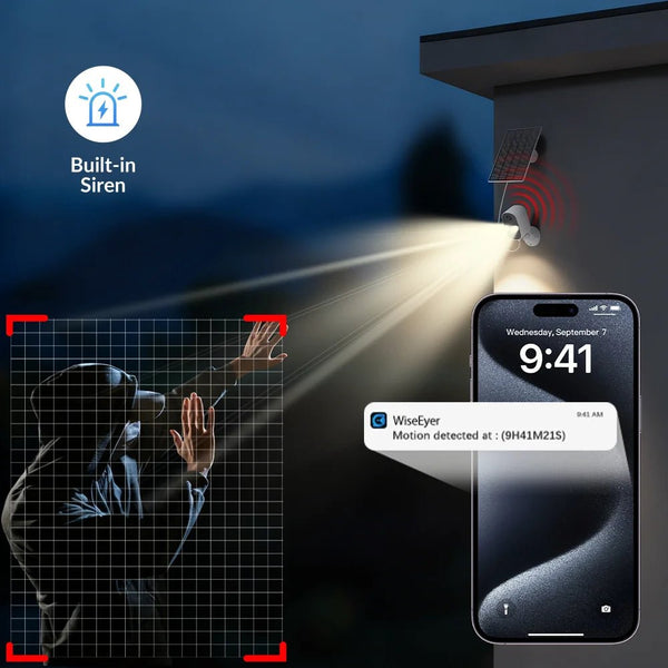 XVIM Solar Security Camera 1080P Wireless Battery Powered Outdoor Smart Motion - stepyours.com