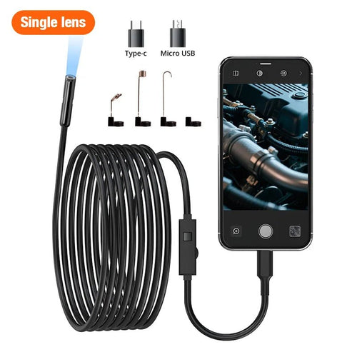 KERUI Endoscope Camera Dual Lens TypeC LED IP67 Waterproof iPhone iPad Android - stepyours.com