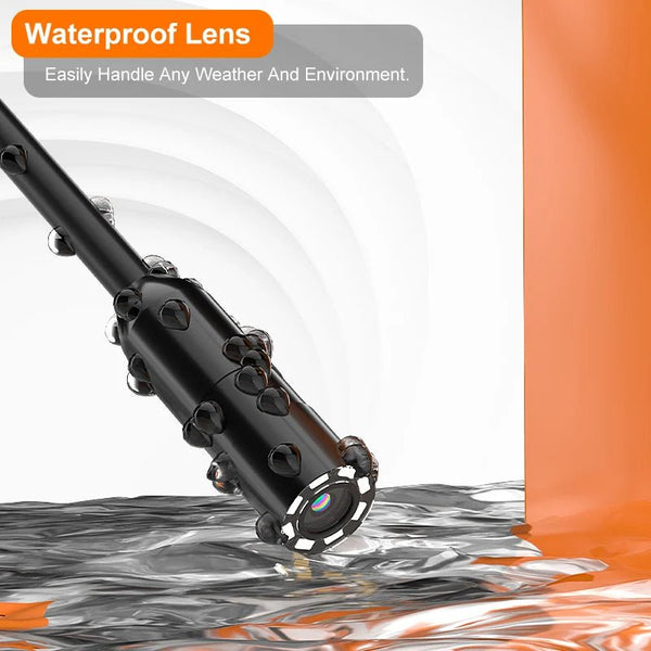 Four Point Three Inch Industrial Endoscope Camera 1080P HD 50m Rigid Cable - stepyours.com