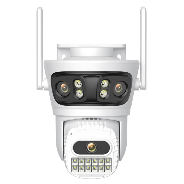 12MP Outdoor WiFi Camera - With 3 Lens PTZ AI Tracking For ICSEE App - stepyours.com