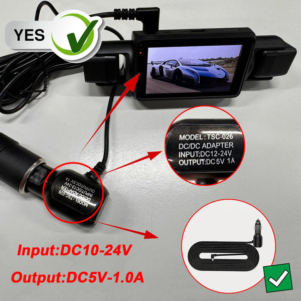 4 Channel WiFi Dash Cam 1080P Front Rear Left Right Night Vision Loop Recording - stepyours.com