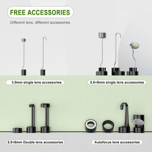 ENWOR Industrial Endoscope 4.3 Inch IPS Screen Autofocus Camera With Triple Lens - stepyours.com