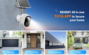 Never Miss A Moment Solar Powered 4MP Battery Spotlight Camera 2K Outdoor Tuya - stepyours.com