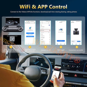 4 Camera 360 Degree Car DVR Dash Cam 1080P WiFi Front Rear Parking Monitor Gift - stepyours.com