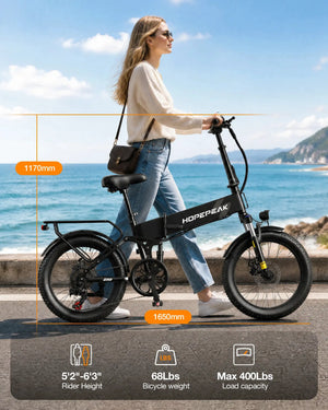 Hopepeak - Folding Ebike — product view 8