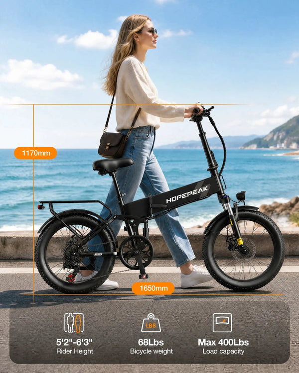 Hopepeak - Folding Ebike — product view 8