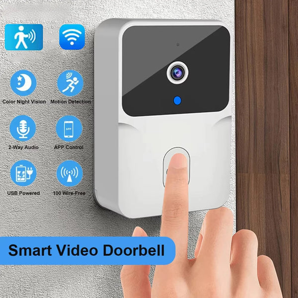 2026 Wireless Smart Video Doorbell, 2.4G WiFi Home Security Camera, 2-way Audio, Night Vision, Battery, Secure Home Monitoring by stepyours.com