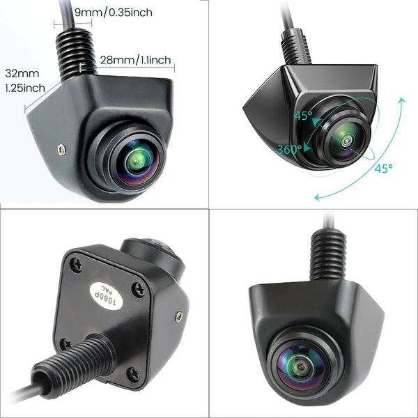 GreenYi 170 Degree AHD Car Rear View Camera Mini Fisheye 360 Degree Night Vision - stepyours.com