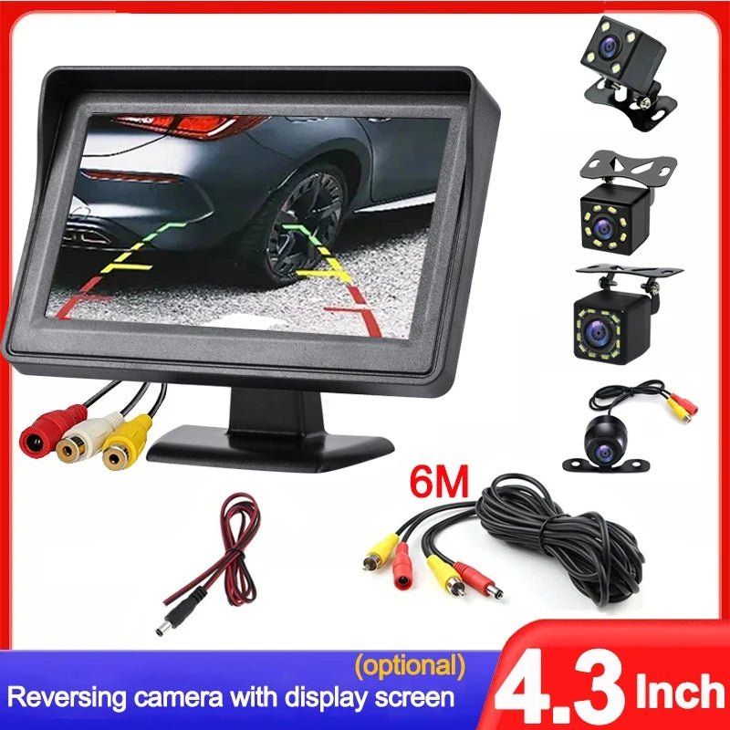 4.3 Inch Rear View Camera Monitor for Car Parking and Reversing System - stepyours.com