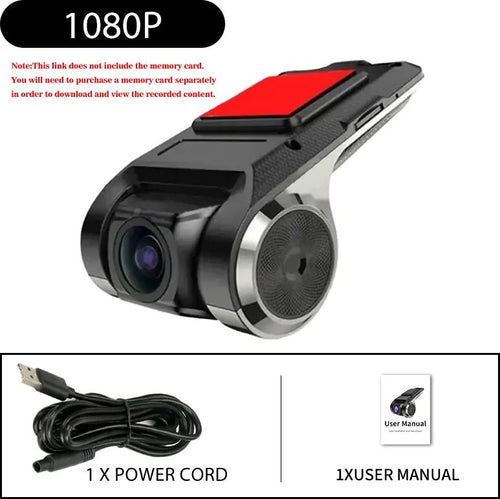 USB Dash Cam 1080P HD Night Vision With ADAS And G Sensor - stepyours.com