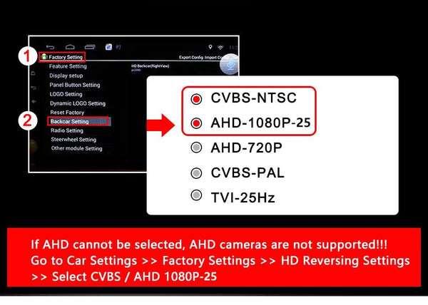 SMARTOUR AHD 1080P Reversing Camera Night Vision CVBS 6M Cable - stepyours.com