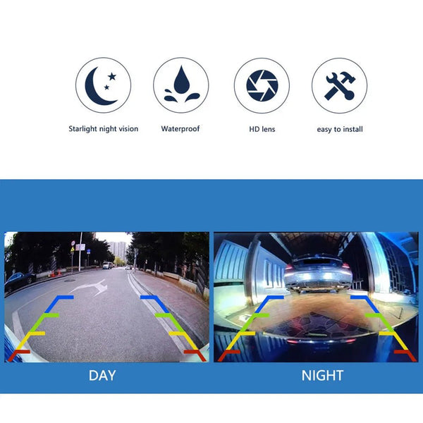 Smartour Car Rear View Camera 1080P Night Vision Waterproof 170 Degree Fish Eye - stepyours.com