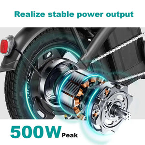 Compact Foldable E Bike - Detachable Battery — product view 2