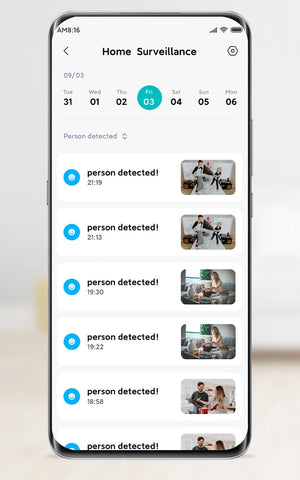 Xiaomi Home Security PTZ 2K Camera Color Night Vision AI Detection Hooks - stepyours.com