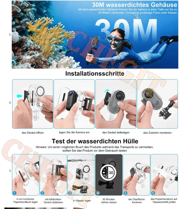 4K WiFi POV Mini Action Camera Magnetic Pocket Vlog Cam Helmet Mount for Bike - stepyours.com