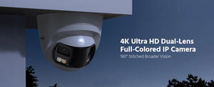 ANNKE 4K 8MP Dual - Lens Outdoor PoE Camera - 180 - Degree Wide View - stepyours.com