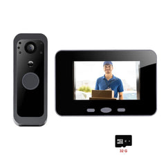 Yuezhe Tuya Smart Life WiFi Video Doorbell PIR Camera 2MP Outdoor Waterproof Wireless Door Security Intercom System 5' Monitor by stepyours.com