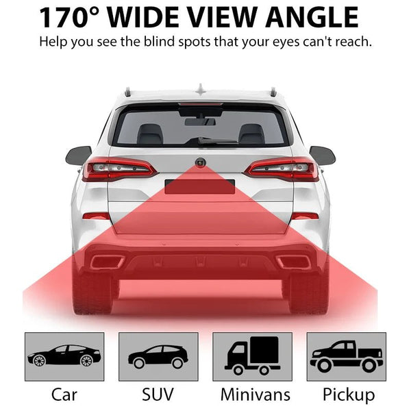 Car Rear View Camera AHD 1080P 170 Degree Wide Angle Night Vision - stepyours.com