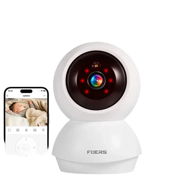 Fuers 5MP WiFi Camera Works With Tuya Smart Home Indoor Wireless IP Surveillance Camera AI Detect Security Baby Monitor by stepyours.com