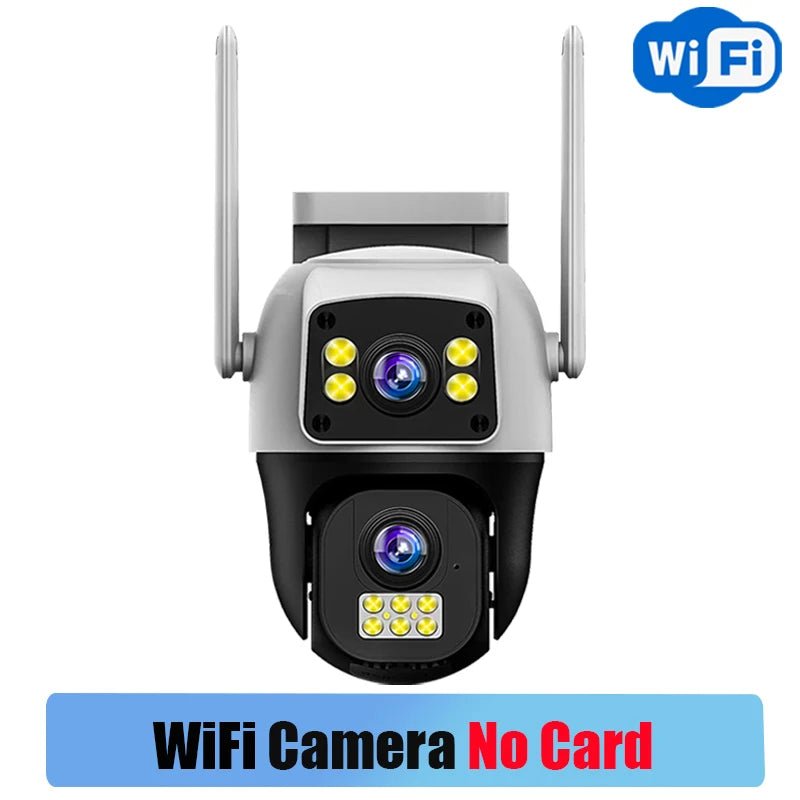 8MP 4G Dual Lens Outdoor Surveillance Camera - With PTZ And Dual Screen - stepyours.com