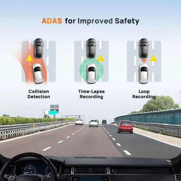 70Mai A510 Dash Cam 1944P HDR GPS ADAS 4G Front And Rear Car DVR - stepyours.com
