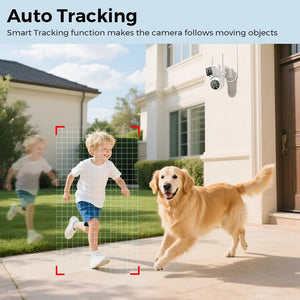 4K Outdoor Dual Lens PTZ WiFi Security Camera With 5X Zoom And Smart Tracking - stepyours.com