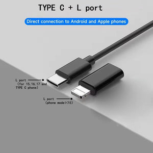 8mm Endoscope Camera 2 In 1 iOS Type C Mini Borescope With 8 LED Lights - stepyours.com
