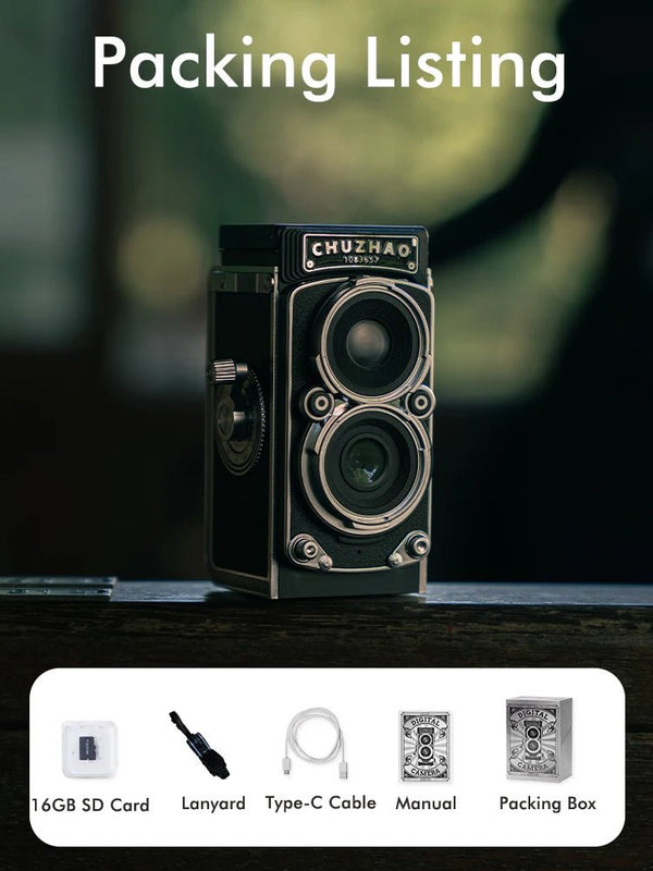 Vintage Mini Digital Camera Autofocus 12MP 1080P FHD Video Vlogging Portable - stepyours.com