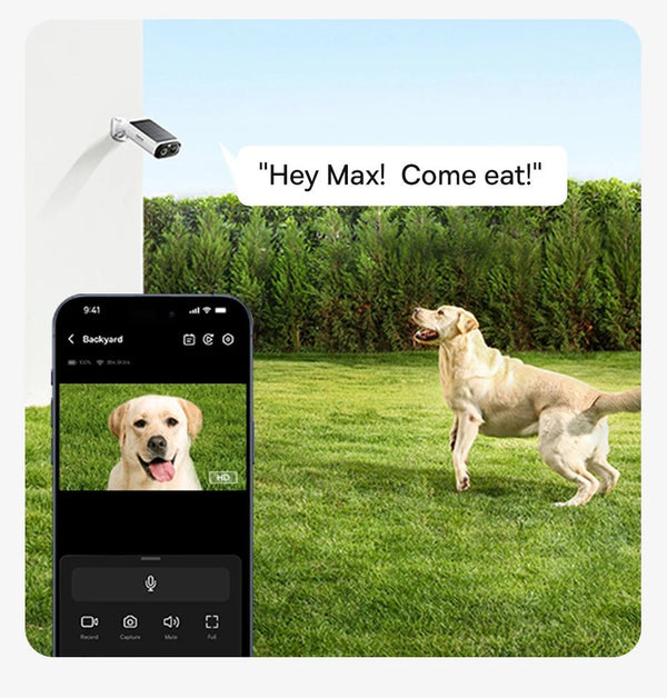 Baseus S1 Lite Solar Security Camera - 2K Wireless Outdoor With 135 Degree FOV - stepyours.com