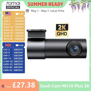 70mai M310 Plus Dash Cam 2K Car DVR With Night Vision WiFi 24H Parking - stepyours.com