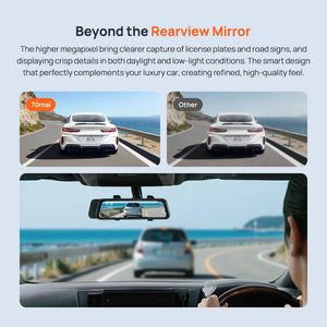 70mai S410 Rearview Dash Cam 2K Front 1080P Mirror - stepyours.com