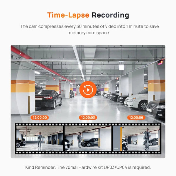 70Mai A510 Dash Cam 1944P HDR GPS ADAS 4G Front And Rear Car DVR - stepyours.com