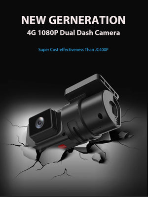 Jimi JC181 Mini 4G Dash Cam Dual Lens Live Stream GPS Tracking WiFi Hotspot - stepyours.com