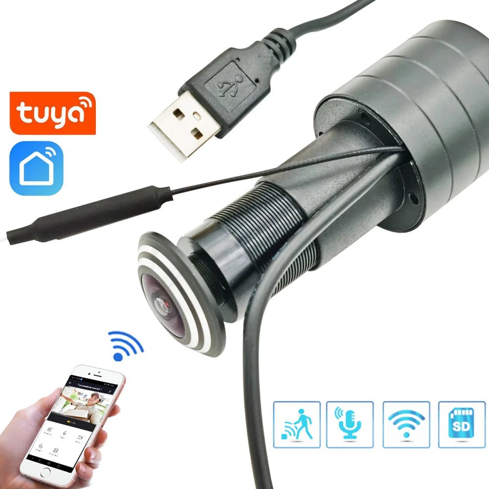 Topvico 5G Tuya Peephole WiFi Camera Motion Detection 1080P - stepyours.com
