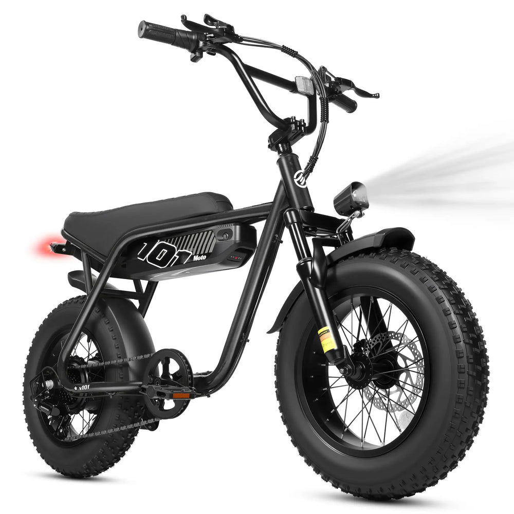 ESKUTE V101 Electric Dirt Bike,16'x4.0 Fat Tire Ebike,Electric Dirt Bike, 28mph, E Bike UL2849, 1 Year Warranty