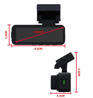 4K Dash Cam Car Camera With GPS WiFi Night Vision Dual Lens Rear View - stepyours.com