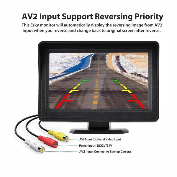 4.3 Inch Rear View Camera Monitor For Car Parking System - stepyours.com