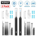 KERUI Ear Wax Removal Cleaner With 5MP HD Camera - See Ear Canal Add Hooks - stepyours.com