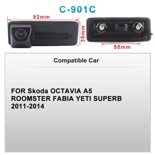 AHD 1920x1080P Car Rear Camera For VW Audi Skoda 170 Degree Wide View - stepyours.com