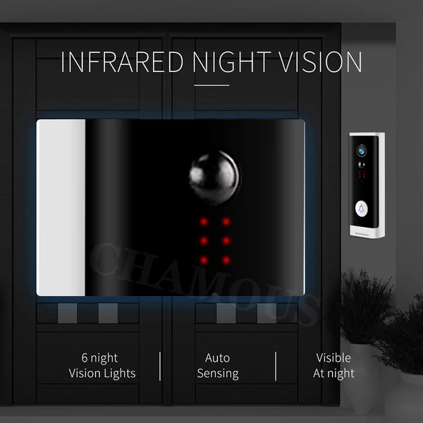 Tuya WIFI Doorbell 1080P Wireless Security Camera DC AC Battery Powered Smart Home Monitor With Alexa Google Door bell Camera by stepyours.com