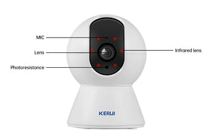 KERUI 5MP Tuya Smart Mini WiFi IP Camera - AI Human Tracking - stepyours.com