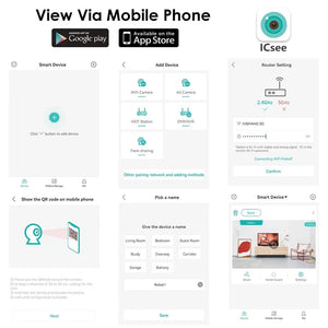 1080P Indoor WiFi Mini Camera Two Way Audio For Baby Monitor ICSEE App - stepyours.com
