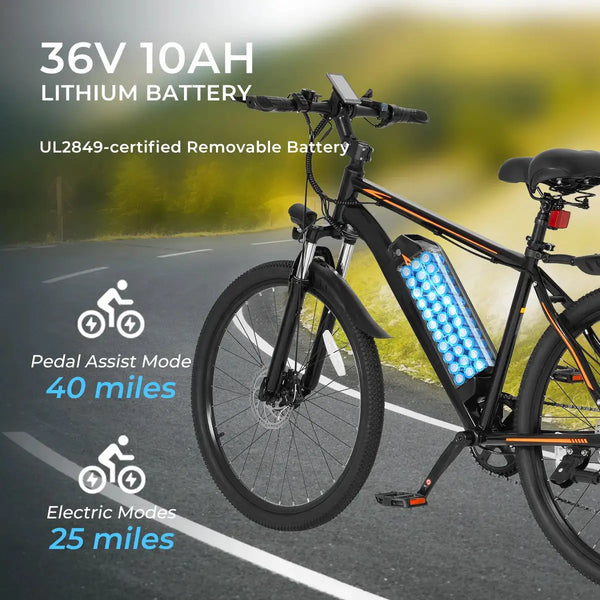 Dyu Electric Mountain E Bike — product view 3