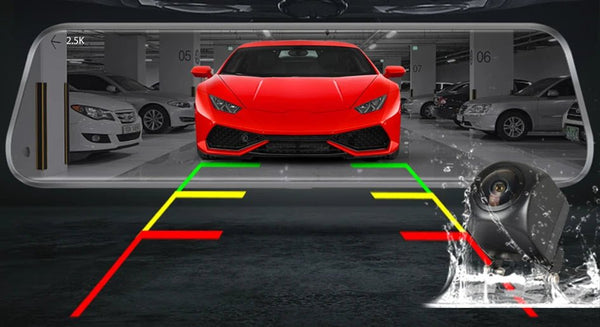 ACCEO Car DVR 10 Inch Rear View Mirror Dash Cam With WiFi 2K Front 1080P Rear - stepyours.com