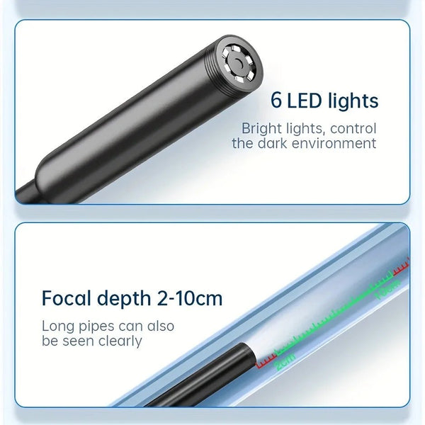 JCWHCAM Type C Endoscope 7.0mm USB C Inspection Camera For Android PC - stepyours.com