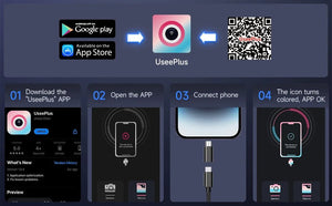 KERUI Endoscope Camera Dual Lens TypeC LED IP67 Waterproof iPhone iPad Android - stepyours.com