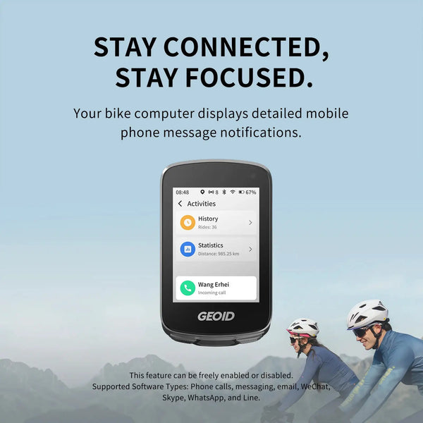 GEOID Pro Bicycle Computer GPS Touchscreen Bike Speedometer — product view 5