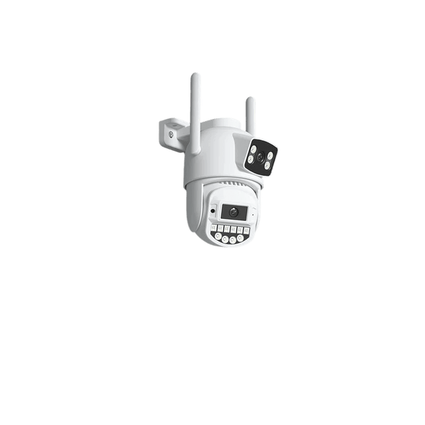 8MP 4K PTZ WiFi Camera - Dual Lens With Dual Screen AI Tracking Surveillance - stepyours.com